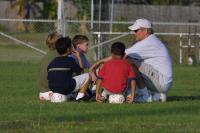 Click to enlarge image  - Adam Practices Soccer - New Port A Stars in the Making