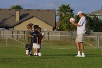 Click to enlarge image  - Adam Practices Soccer - New Port A Stars in the Making