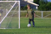 Click to enlarge image  - Adam Practices Soccer - New Port A Stars in the Making