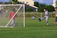 Click to enlarge image  - Adam Practices Soccer - New Port A Stars in the Making